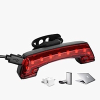 LED Bike Light Tail Light LED Bicycle Cycling Waterproof Super Bright Remote Control / RC Durable Rechargeable Li-Ion Battery 1200 lm USB Red Camping / Hiking / Caving Everyday Use Cycling / Bike - miniinthebox