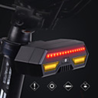 LED Bike Light Turn Signal Light Brake Light Rear Bike Tail Light Mountain Bike MTB Bicycle Cycling Waterproof Smart Induction Wireless Remote-Controlled 85 lm Rechargeable USB Black Camping / Hiking