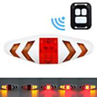 LED Bike Light Turn Signal Light Rear Bike Tail Light Safety Light Mountain Bike MTB Bicycle Cycling Waterproof Portable Remote Control / RC Wireless AAA 15 lm Red Yellow Cycling / Bike / ABS