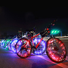LED Bike Light Valve Cap Flashing Lights Wheel Lights - Mountain Bike MTB Bicycle Cycling Waterproof Portable Color-Changing Warning Cell Batteries 400 lm Battery Cycling / Bike - Acacia
