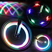 LED Bike Light Valve Cap Flashing Lights Wheel Lights Mountain Bike MTB Bicycle Cycling Waterproof Multiple Modes LED Light Battery Cycling / Bike / IPX-4