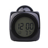 LED Display English Sound Projection Clock (Black)