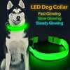 led dog collar,  usb rechargeable glowing pet collar night safety led light up with nylon webbing perfect for small,  medium,  large dogs (green) miniinthebox