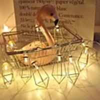 LED Fairy Lights String Rose Gold Diamond 10LEDs 20LEDs Drop Light String Battery Party Wedding Lights Decor Fairy Lights String