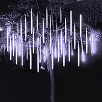 LED Falling Rain Lights Meteor Shower Lights Christmas Lights 50cm 10 Tube 540 LEDs,  Falling Rain Drop Icicle String Lights for Christmas Trees Halloween Decoration Holiday Wedding AC 100-240V