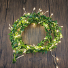 LED Firecracker String Light 2M 5M Copper Wire Leaf Fairy Light String Battery Operation for Wedding Christmas Party Holiday Garden Home Decoration miniinthebox
