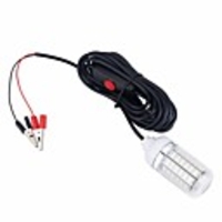 LED Fish Attraction Light Submersible Lights 12V Underwater Light 15W 108 LED IP68 Waterproof LED Bait Night Fishing Light
