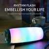 LED Flashing Light Bluetooth Speaker Portable With Rope Outdoor Loundspeaker 1200 mAh Fabric Waterproof Subwoofer FM Radio miniinthebox