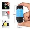 LED Flashlight Outdoor Lights Portable Keychain USB Charging Mini Flashlight Outdoor Hiking Camping Mountaineering