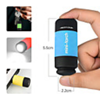 LED Flashlight Outdoor Lights Portable Keychain USB Charging Mini Flashlight Outdoor Hiking Camping Mountaineering