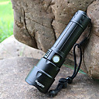 LED Flashlights / Torch Waterproof LED Emitters 3 Mode with Batteries with Battery and USB Cable Waterproof Portable Adjustable LED Camping / Hiking / Caving Everyday Use Cycling / Bike Fishing