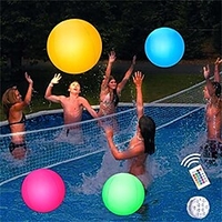 LED Glowing Beach Ball Light 60CM RGB Remote Control 16 Colors Waterproof Inflatable Floating Pool Light Yard Lawn Party Lamp miniinthebox