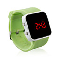 LED Jelly Watch,  Green