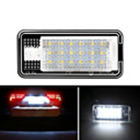 LED License Plate Light Lamp Replacement Compatible for Audi A3 A4 S4 A5 S5 A6 S6 A8 Q7 White 18SMD LED Lights 2PCS