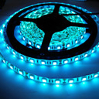 LED Light Strips Flexible Tiktok Lights 5050 SMD 10mm Ice Blue DC 12V 300LEDsReel Non Waterproof 5MReel