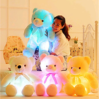 LED Lighting Stuffed Animal Plush Toys Plush Dolls Stuffed Animal Plush Toy Romance Creative Teddy Bear Lovely Plush Imaginative Play,  Stocking,  Great Birthday Gifts Party Favor Supplies Girls
