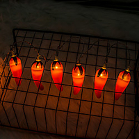 LED Luminous Chili String Lights LED Garden String Lights Festival Hanging Lantern Fairy Light Outdoor Christmas AA Battery miniinthebox