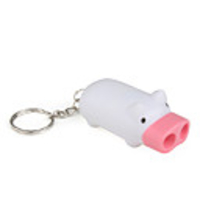 LED Mini Keychain Unique Pig Shape