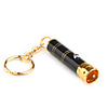 LED Mini Keychain With Gold Lamp Holder Black