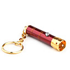 LED Mini Keychain With Gold Lamp Holder Red