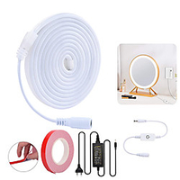 LED Neon LED Strip 6mm Narrow Neon Light 12V LED Strip Waterproof 5M Cutable DIY Led Neon Light Strip for Indoor Outdoor Home Decoration and DC12V Adapter and Touch Dimmer Switch Kit miniinthebox