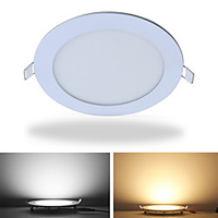 LED Panel Light Round Ultra Thin Downlight 12W Panel led light for home office lighting AC85 -265V miniinthebox