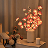 LED Phalaenopsis Branch Lamp 20 Bulbs Simulation Orchid Branch LED Fairy Lights Willow Twig Light Branch Mother