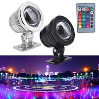 LED Pond Pool Lights Underwater Fountain Spotlights Remote Control RGB Waterproof Color Changing 12V LED Beads for Landscape miniinthebox
