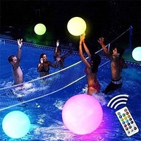 LED Pool Floating Light 40cm Glowing Ball Inflatable Luminous Ball LED Ball Decorative Beach Ball For Outdoor Swimming Pool Pool Sports Equipment miniinthebox