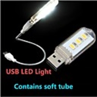LED Reading Light Night Light Decorative USB Flexible Energy Efficient LED Bead Gooseneck Bright Light Portable 1pc