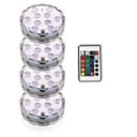 LED Remote Control RGB Diving Lights Battery-Powered Underwater Night Lights Outdoor Party Garden Swimming Pool Decoration Light