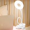 LED Ring Clip On Book Reading Bed Light Lamp Rechargeable Portable Reading 2W Adjustable Lightness Flexible 360° USB for Makeup Mirror Computer miniinthebox