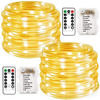 LED Rope Lights Outdoor String Lights Battery Powered with Remote Control 8 Modes 400-200-100LED Color Changing Waterproof LED String Lights Fairy Lights for Christmas Party Camping Decorati miniinthebox