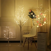 LED Silver Birch Tree Lamp Christmas Festival Modern Decoration Indoor Warm White Holiday Fairy Light Garland miniinthebox