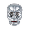 LED Skull Butane Lighter With Glowing Eyes and Spooky Sound (Silver)