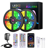 LED Smart Strip Lights 5M 10M 15M 20M RGB Music Sync 12V Waterproof LED Strip 2835 SMD Color Changing LED Light with Bluetooth Controller Adapter for Bedroom Home TV Back Light DIY Decor miniinthebox