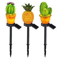 LED Solar Powered Outdoor Lawn Lamp Waterproof Pineapple Cactus LED Fairy Lamp for Yard Garden Fence Patio Garland IP65 Decoration Lighting miniinthebox