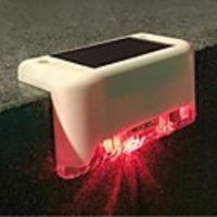 LED Solar Stair Light Outdoor Solar Path Stair Light Garden Yard Fence Wall Outdoor Deck Driveway Courtyard Landscape Lamp Waterproof 1pc White