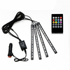 LED String Light 22cm String Lights 4x12 LEDs 5050 SMD 20-key Music Sound Controller 2pcs 1 set Multi Color Waterproof Decorative Suitable For Vehicles 12 V miniinthebox