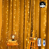 LED String Light 3x3M 300 LEDs Copper Wire Curtain Lights USB with Remote Control Christmas Holiday Wedding Decorative 5 V miniinthebox