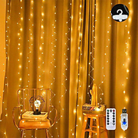 LED String Light 3x3M 300 LEDs Copper Wire Curtain Lights USB with Remote Control Christmas Holiday Wedding Decorative 5 V miniinthebox