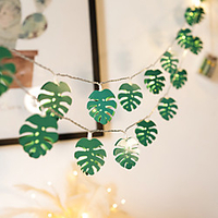 LED String Light Creative Wrought Iron Leaf Shape Fairy String Lights Battery or USB Operation Wedding Holiday Party Garden Home Decoration miniinthebox