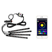 LED String Lights 22cmx4 String Lights 4x12 LEDs 5050 SMD 1 Set Multi Color Waterproof APP Control Decorative 12 V miniinthebox