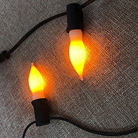 LED String Lights Flickering Flame Lights Bulb 8M 25 LED Flames for Garden Patio Wedding Atmosphere Lights Christmas Holiday Decoration Simulation Lights miniinthebox