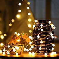 LED String Lights Small Bulb Star 1.5m 10LEDs 3m 20LEDs USB or Battery Operation Garland Fairy Light String for Christmas Wedding Party Home Outdoor Holiday Decoration 1 set miniinthebox