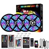 LED Strip Lights 20M Bluetooth DIY Color changing 2835 RGB 15M 10M 5M LED Light Strip Kit with Remote and Hidden Controller Easy Installation for TV Backlight Room and Bedroom