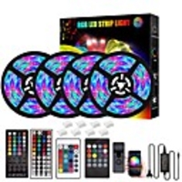 LED Strip Lights 20M Bluetooth DIY Color changing 2835 RGB 15M 10M 5M LED Light Strip Kit with Remote and Hidden Controller Easy Installation for TV Backlight Room and Bedroom