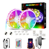 LED Strip Lights 5050 2X10M 1X10M Smart LED Light Strip 10mm Music Sync LED Tape Lights with Remote Bluetooth App Controlled RGB Color Changing LED Strip Lights for Room Bedroom Kitchen Bar Home Decoration