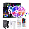 LED Strip Lights Bluetooth Music Sync 5M 10M 15M 20M Color Changing LED Strip 40 Keys Remote Sensitive Built in Mic App Controlled LED Lights 5050 RGB LED Light Strip APP Remote Mic 3 Button Switch miniinthebox