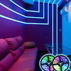 LED Strip Lights RGB 10M 32.8ft Tiktok Lights 600LEDs Flexible Color Change SMD 2835 with 44 Keys IR Remote Controller and 100-240V Power Supply for Home Bedroom Kitchen TV Back Lights DIY Deco miniinthebox